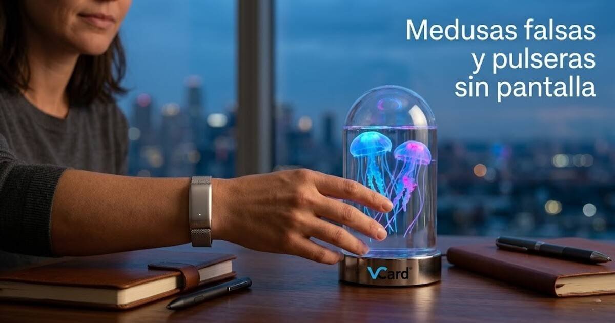 Medusas falsas y pulseras sin pantalla